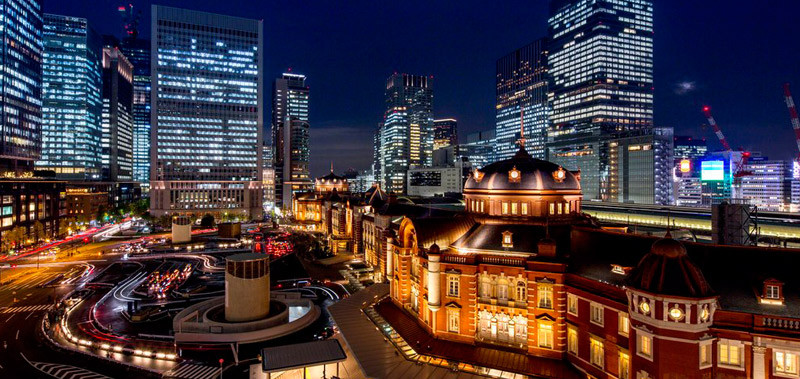 東京站奢華精品酒店建筑室外空間