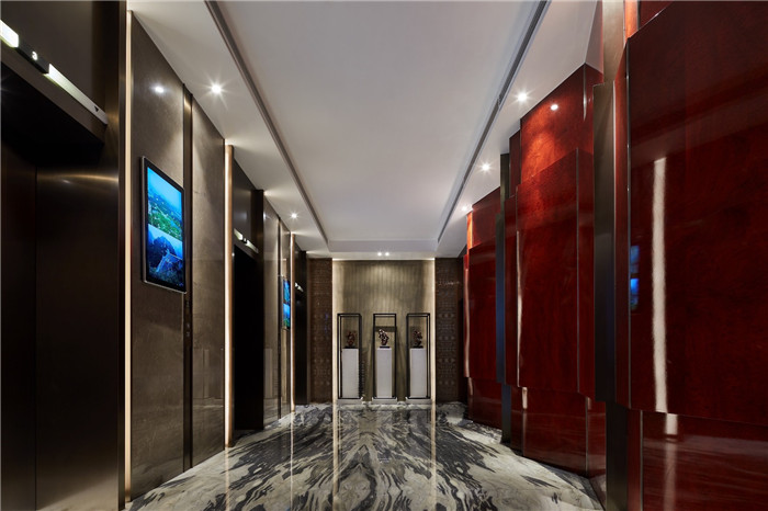 安且吉兮東方禪意精品酒店電梯廳設計方案