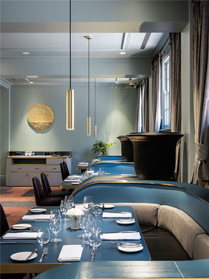 新英格蘭TATTERSALLS復古輕奢風精品酒店餐廳設計方案 