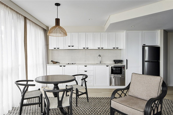 環保自然的北歐風悉尼塞貝爾酒店公寓廚房改造設計方案