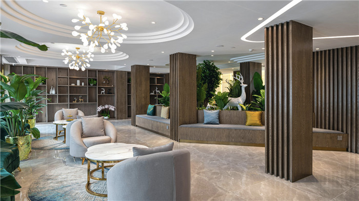 專業酒店改造設計公司推薦廣州欣凱輝悅酒店大堂吧設計圖