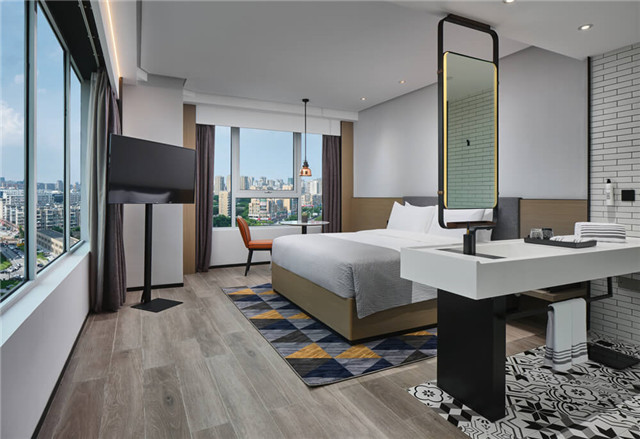 萬達+京東聯手打造寧波萬達美華跨界IP酒店大床房設計 