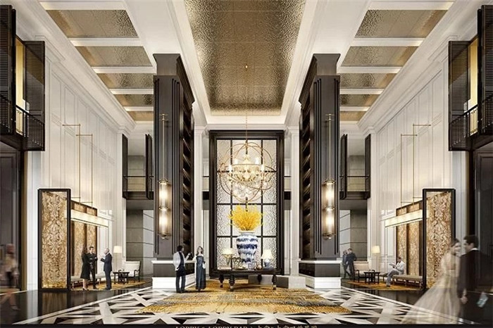 蘇寧旗下超奢華鐘山國際高爾夫酒店大堂升級改造設計方案