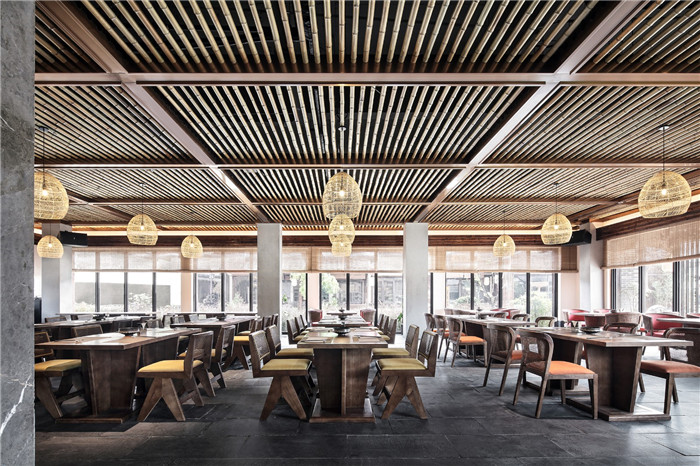 素食餐廳設計-以當地人文為主題的九華山禪居度假酒店設計方案