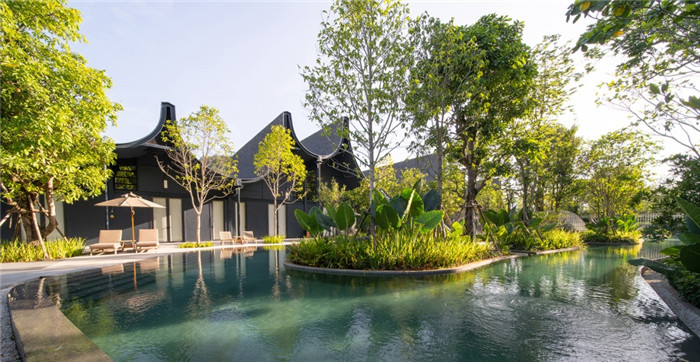 酒店無限泳池設計-沉浸在奇妙自然中的仙境森林主題度假酒店設計案例