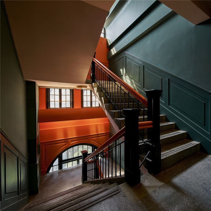酒店樓梯設計-杭州ARTDECO復古風精品酒店改造設計方案