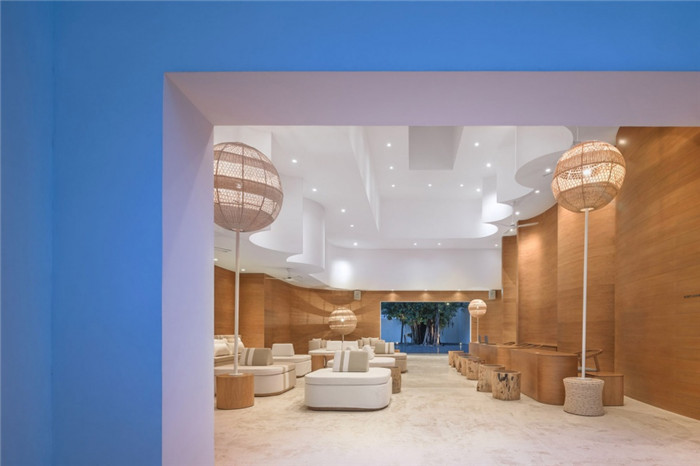 酒店接待大廳設計-別具特色的泰國現代風庭院式度假酒店設計方案