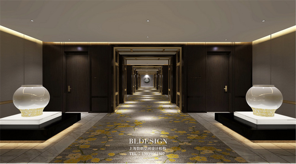 走廊設計-北京曲水蘭亭溫泉度假酒店設計案例