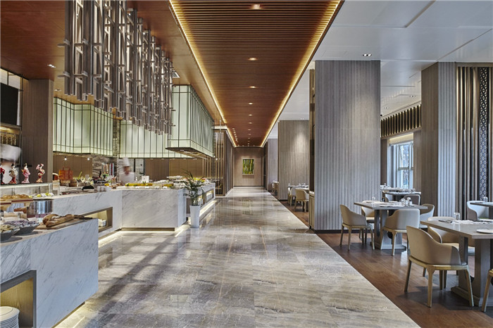 酒店早餐廳設計-遵義格蘭云天中式特色五星級酒店設計案例賞析 