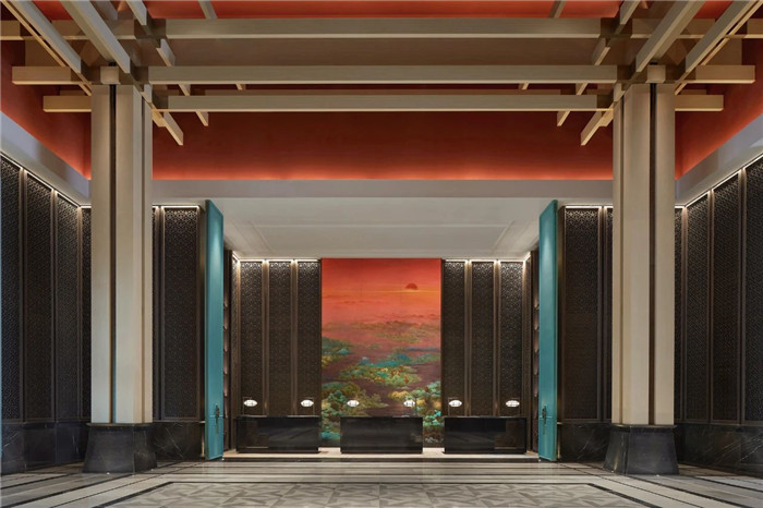 酒店大廳設計-中式風華   南湖賓館1號樓翻新改造設計案例