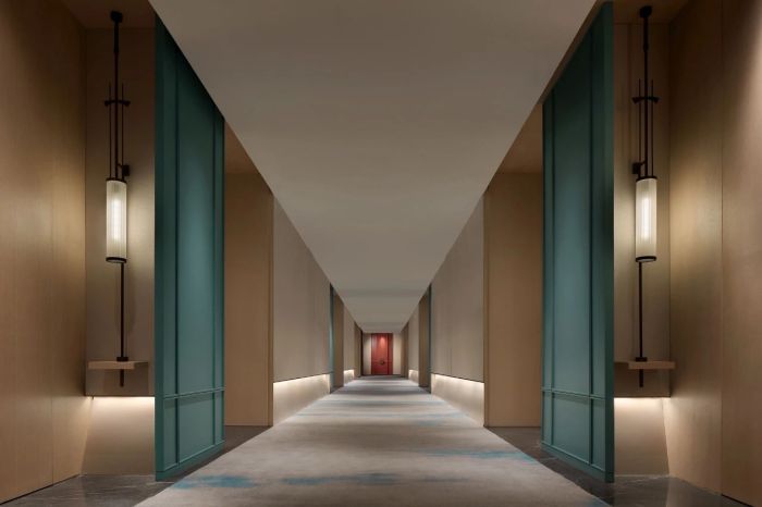 客房層走廊設計-中式風華   南湖賓館1號樓翻新改造設計案例