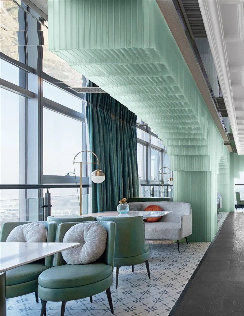 酒店餐廳設計-以煙雨江南為主題的紹興水木蒲絨精品酒店設計