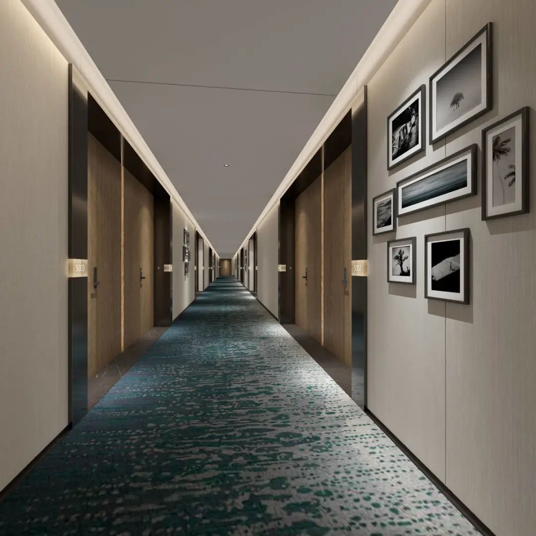 肇慶首家喜來登國際五星級酒店客房走廊設計方案賞析